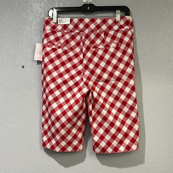 Kim Rodger’s women’s pull-on shorts with tummy control size 8, red & white. - Picture 2 of 8